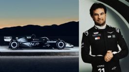 Foto que representa a Checo Pérez deslumbra en el Super Bowl LX; así luce el monoplaza de Cadillac para la F1 | VIDEO