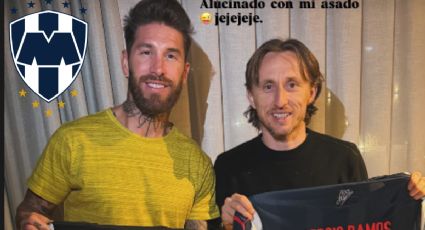 Sergio Ramos no olvida a Rayados: le regaló un jersey de Monterrey a Luka Modric | FOTO