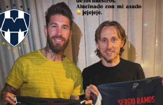 Sergio Ramos no olvida a Rayados: le regaló un jersey de Monterrey a Luka Modric | FOTO