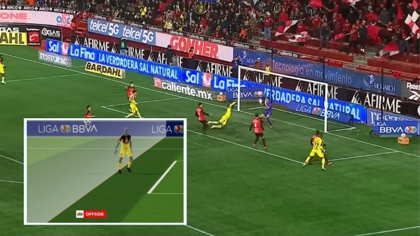 Fuera de Lugar Semiautomático en Liga MX: la tecnología que le quitó un gol al América