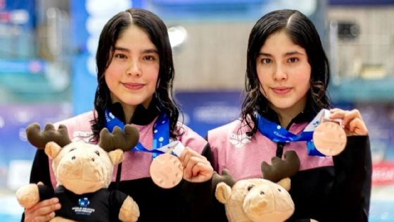 Foto de: Mía y Lía Cueva dan tercera medalla a México; así ganaron el bronce en el Mundial de Clavados 2026