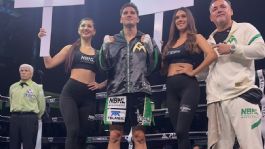 Foto que representa a Eddy Reynoso elogia a Marco Verde; lo considera como el futuro del boxeo mexicano