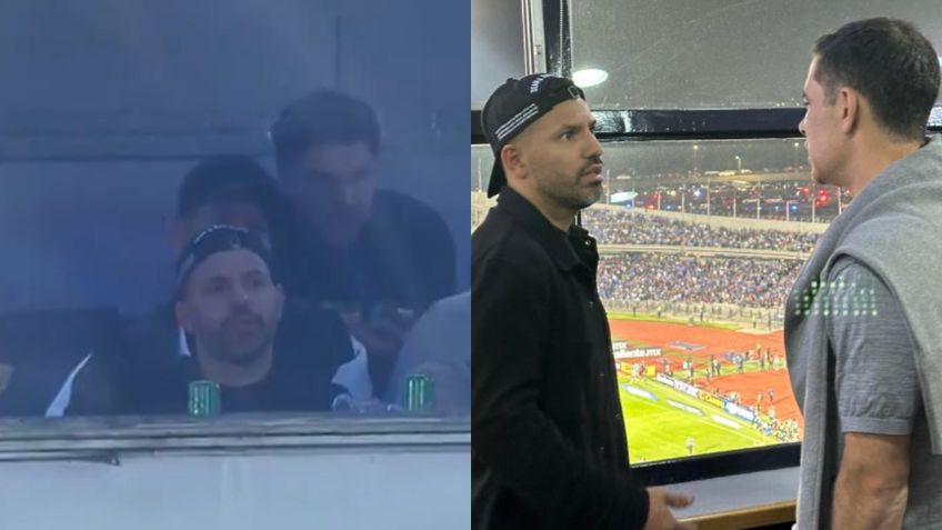 Kun Agüero presenció el Pumas vs Cruz Azul junto a Rafa Márquez; ¿Por qué viajó a CDMX?