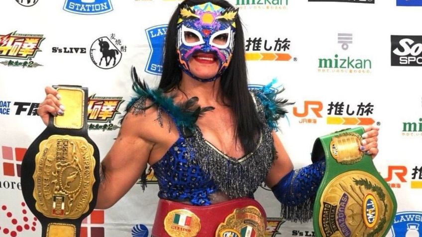 India Sioux, tricampeona: conquista el Campeonato Femenil de Japón del CMLL en Yokohama