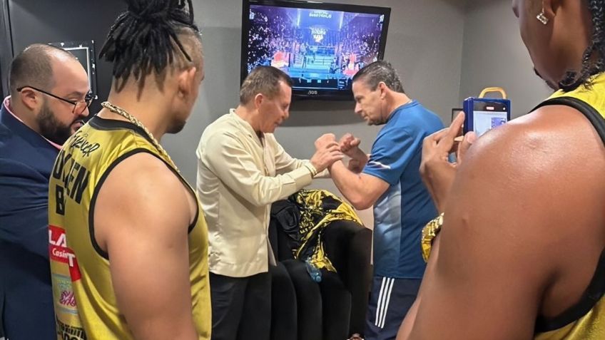 Ring Royale 2026: Julio César Chávez celebra a Alfredo Adame tras KO a Carlos Trejo | VIDEO