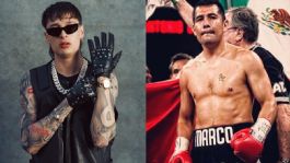 Foto que representa a Peso Pluma y su conexión con Marco Antonio Barrera: El origen de su apodo ligado al boxeo