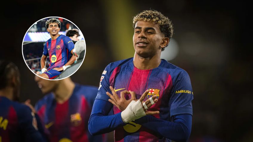 Lamine Yamal rompe récord de Kylian Mbappé y festeja al estilo Cristiano Ronaldo en Champions