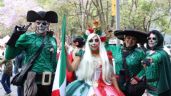 Foto ilustrativa de la nota titulada: Así se vivió el Desfile de Catrinas Mundialistas en CDMX, a 80 días del Mundial 2026 | VIDEO