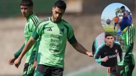 Foto que representa a Gonçalo Guedes, emocionado por reencuentro con Raúl Jiménez; Portugal ya entrenó en Cancún