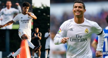 Captan a Cristiano Ronaldo Jr. en entrenamientos del Real Madrid; ¿Emulará a su padre?