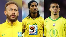 Foto que representa a Las estrellas brasileñas que se ausentaron al Mundial 2010; desde Neymar a Ronaldinho y Ronaldo