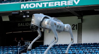 Perros Robot vigilan el Estadio Monterrey en el Bolivia vs Surinam del Repechaje mundialista | VIDEO