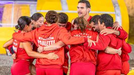 Foto que representa a Exatlón México: Jazmín y Humberto dan la victoria a los Rojos y sentencian a Azules a Eliminación