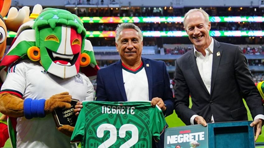 ¿Por qué la FMF rindió homenaje a Manuel Negrete previo al México vs Portugal en el Azteca?