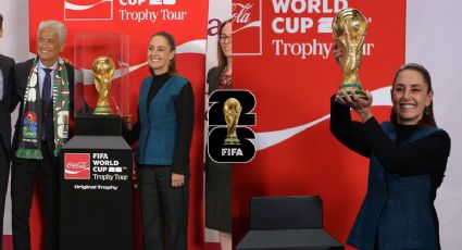 Claudia Sheinbaum carga la Copa del Mundo a 100 días del Mundial 2026: "Es para la Selección"