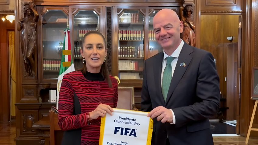 Sheinbaum e Infantino, listos para el Mundial 2026 en México: "Esta inauguración va a ser histórica"