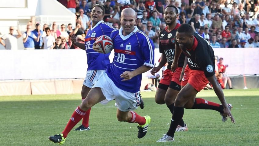 El día que Zinedine Zidane jugó rugby y sorprendió con un try ante Toulon