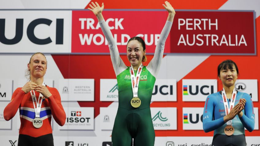 ¡Orgullo Mexicano! Yareli Acevedo gana el oro en la Copa del Mundo de Pista en Australia | VIDEO