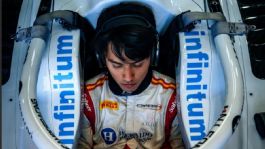 Foto que representa a Noel León debuta con podio en la F2, al acabar en segundo sitio en Australia