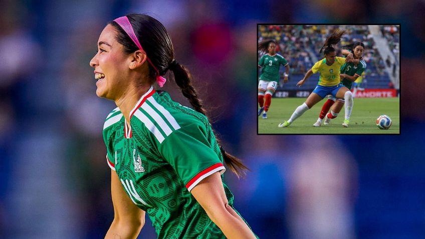 Así fue el GOLAZO de Greta Espinoza con el que México Femenil venció a Brasil en CDMX | VIDEO