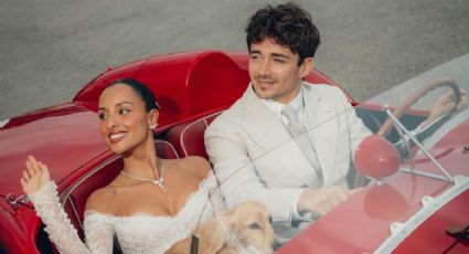 Charles Leclerc y Alexandra Saint Mleux se casan y celebran recorriendo Mónaco en Ferrari