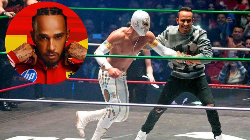 La vez que Lewis Hamilton luchó con Místico en el ring del CMLL