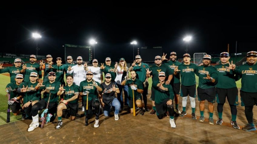 Cecilia Patrón desea suerte a Leones de Yucatán previo al arranque de la LMB 2026