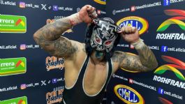 Foto que representa a Black Tiger advierte a Máscara Dorada y Hechicero en el CMLL: "Me quiero sacar la espinita"