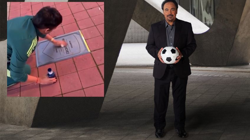 Hugo Sánchez sorprende al fan que limpió su placa del Atlético con inesperado detalle