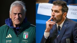 Foto que representa a Gravina y Buffon renuncian a la Federación de Italia tras no clasificar al Mundial 2026