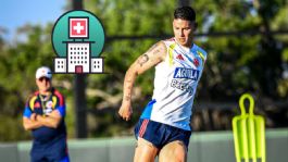 Foto que representa a James Rodríguez, hospitalizado tras el Colombia vs Francia; ¿cuál es su estado de salud?