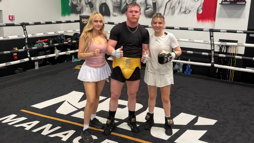 ¡De lujo! Samy Rivers recibe consejos de Canelo Álvarez en entrenamiento previo a su pelea