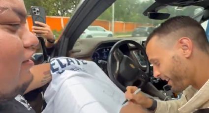 Fan de Rayados vive tierno momento con Sergio Canales: "Te voy a extrañar" | VIDEO