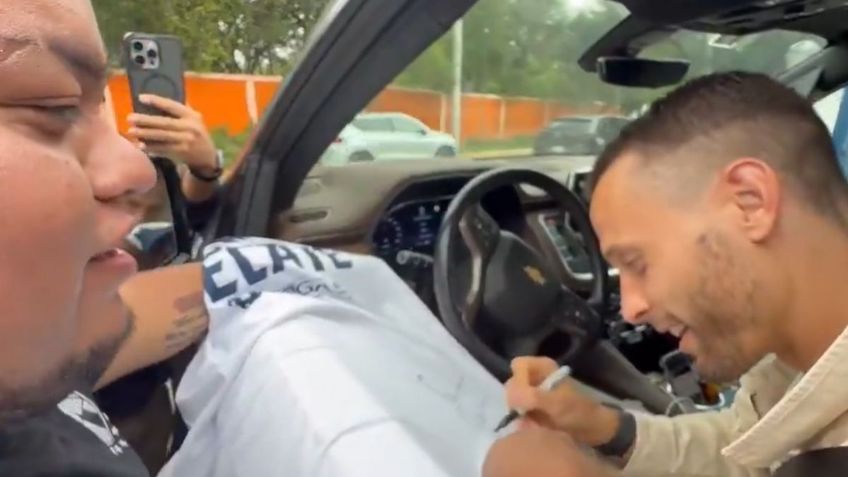 Fan de Rayados vive tierno momento con Sergio Canales: "Te voy a extrañar" | VIDEO