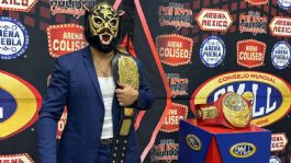 Foto que representa a Black Tiger y su plan de llevar al CMLL a nuevos países: "¿Por qué no Australia y China?"
