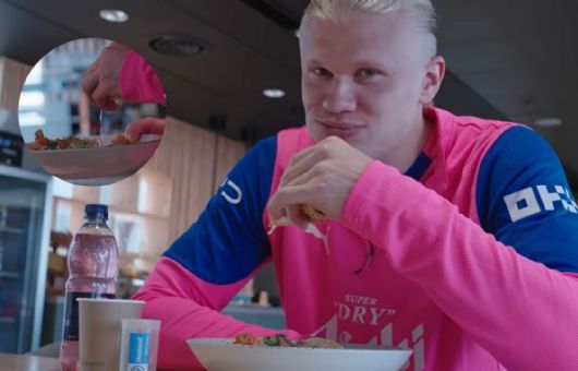 ¡Haaland, hermano, ya eres mexicano! Captan al noruego comiendo tacos | VIDEO