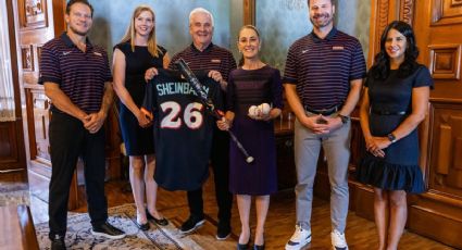 MLB: Claudia Sheinbaum convive con jugadores de Padres y Dbacks previo a juegos en CDMX