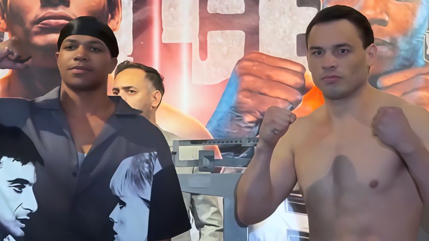 Julio César Chávez Jr. y John Caicedo cumplen con el peso; están listos para mañana