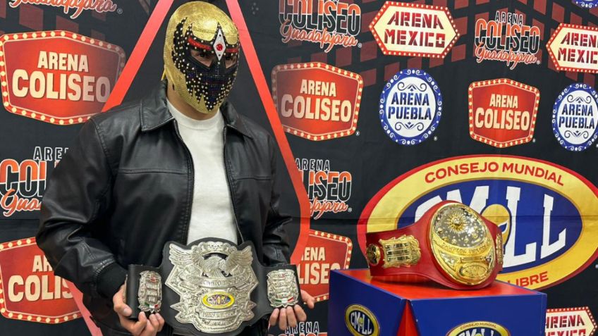 Máscara Dorada quiere hacer historia con el Campeonato Universal del CMLL: "Muy pocos tienen dos"