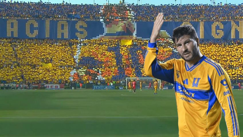 ¿Adiós, Gignac? El emotivo homenaje de 'despedida' de la afición de Tigres en El Volcán