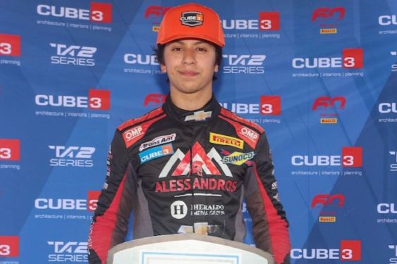 Foto de: Helio Meza brilla en Estados Unidos; así fue su victoria en la Trans-Am Series 2026
