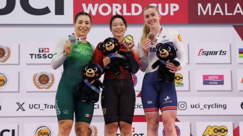 Daniela Gaxiola consigue medalla de plata en la copa del mundo de ciclismo