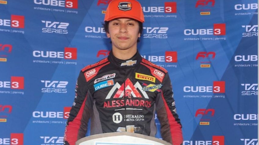 Helio Meza brilla en Estados Unidos; así fue su victoria en la Trans-Am Series 2026