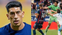 Foto que representa a ¿Cuántos partidos de castigo recibió Esteban Andrada tras golpear a un rival en España?