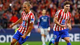 Foto que representa a Julián Álvarez rescata empate de Atlético vs Arsenal, pero sale por lesión en Champions League