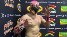 Foto que representa a CMLL: Máscara Dorada y el luchador que desea enfrentar en el torneo del Campeonato Universal