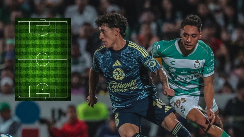 La razón por la que el Club América realizó 6 cambios ante Santos en Liga MX