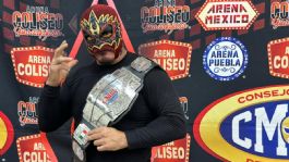 Foto que representa a La inédita misión de Hechicero con el Campeonato Mundial del CMLL: "Hay que darle valor"