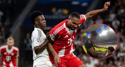 ¡Insólito! Fanático se corta el cabello en el Bernabéu, en pleno Real Madrid vs Bayern
