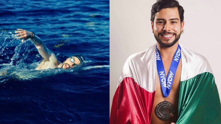 ¿Quién es David Olvera? El mexicano que hizo historia al nadar entre Cozumel y Cancún